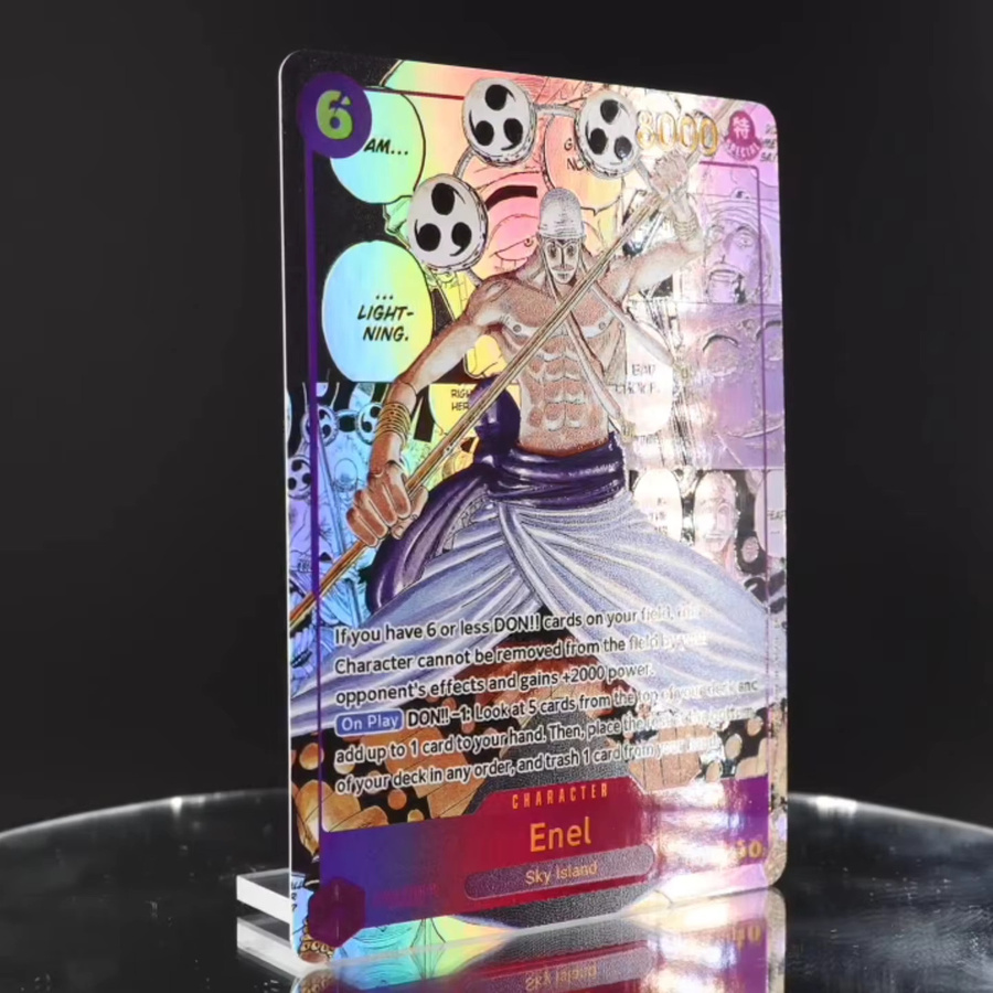 Bandai One Piece Enel Manga Karte, Englisch, Lila - Bild 2