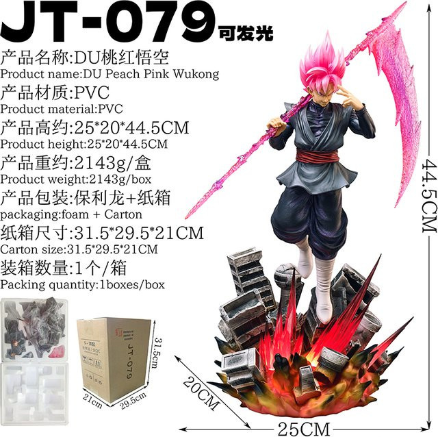 Jt Studio Toys Dragon Ball Zamasu Goku Black Figur, Sammlermodell, Kunststoff - Bild 1