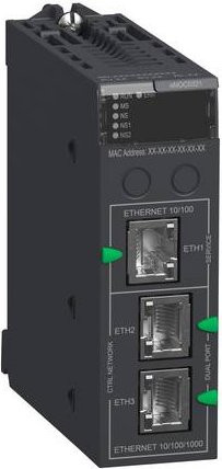 Schneider Electric BMENOC0321 Erweiterungsmodul mit Ethernet/LAN in Schwarz - Bild 1