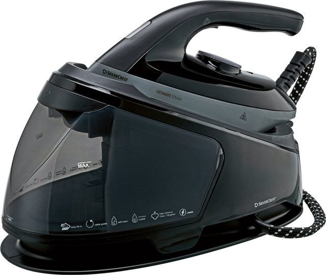 SILVERCREST Dampfbügelstation SDSB 2400 B1 in Schwarz mit Anti-Calc-Funktion - Bild 1