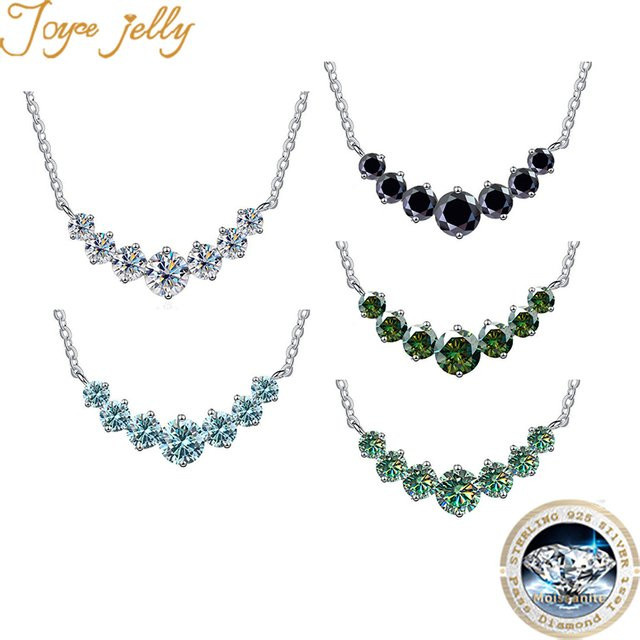 Joyce jelly Halskette, Moissanite, 925 Silber, Damen - Bild 1