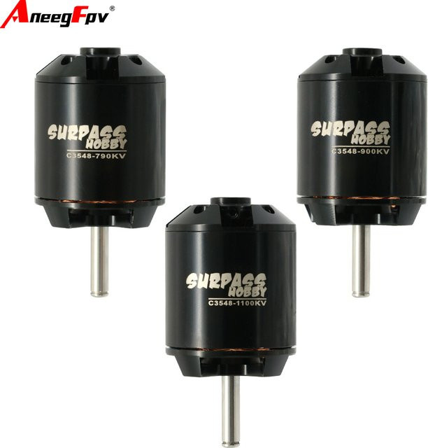 SURPASS HOBBY Bürtenloser Motor für RC-Flugzeug, Metall, Schwarz - Bild 1