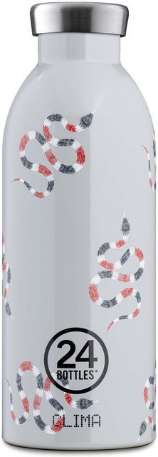 24Bottles Clima Bottle POP Rattle Shake in Weiß, 500 ml - Bild 1