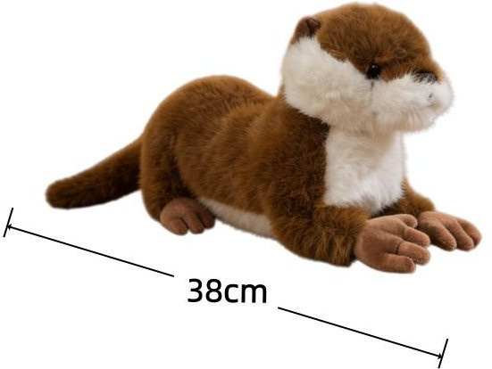 Binchi Fitness Otter Stoffpuppe, Plüschtier, 38cm, ab 14 Jahre - Bild 1