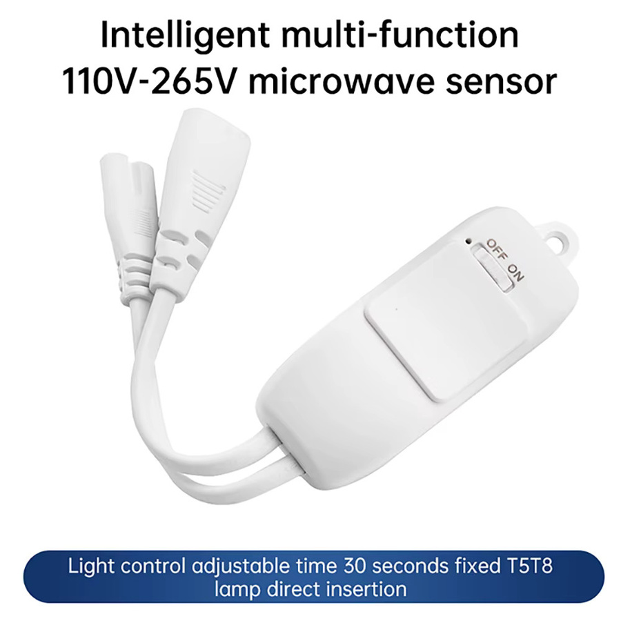 Aideepen Smart Home LED Röhrenleuchte mit Mikrowellen- und Handscan-Induktionssensor, Warmweiß, Farbe: Weiß - Bild 5