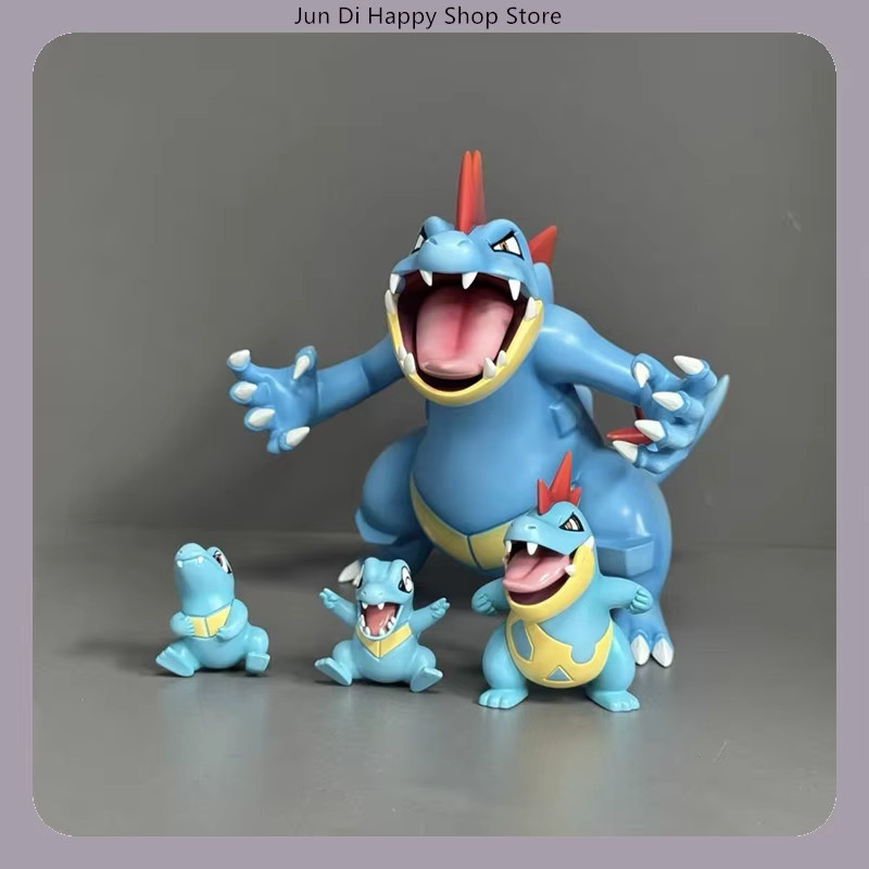Bandai Pokémon Totodile Evolution Set, Anime Figur, Modell Statue - Bild 2