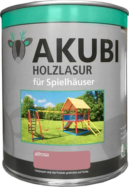 Karibu Holzlasur für Spielhäuser Altrosa 750 ml - Bild 1