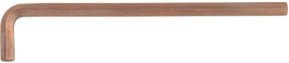 KS Tools BRONZEplus Innensechskant-Winkelstiftschlüssel lang aus Aluminium-Bronze, 19 mm - Bild 1