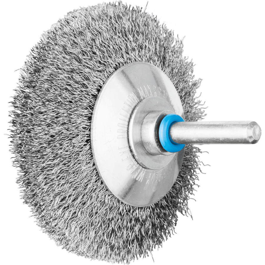 PFERD TOOLS Kegelbürste ungezopft aus Edelstahl in Silber, Durchmesser: 70 mm, Schaft-Durchmesser: 6 mm, Draht-Durchmesser: 0,20 mm - Bild 1