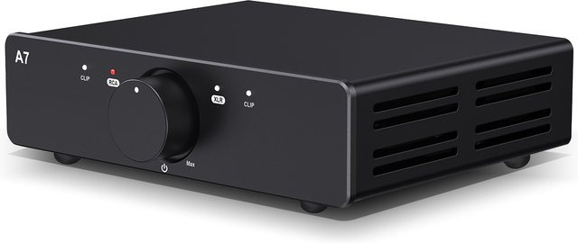 3e Audio A7 Class D HiFi-Leistungsverstärker TPA3255 Dual Core PFFB Desktop-Digitalverstärker in Schwarz - Bild 1