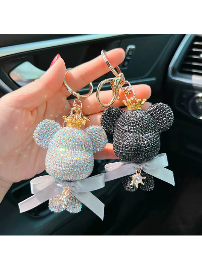 Schlüsselanhänger Diamantkrone, gewalttätiger Bär - Bild 2