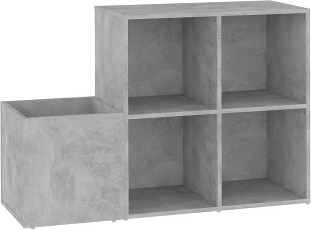 vidaXL Flur-Schuhschrank aus Holzwerkstoff in Betongrau, B/T/H: 105 x 35,5 x 70 cm - Bild 1