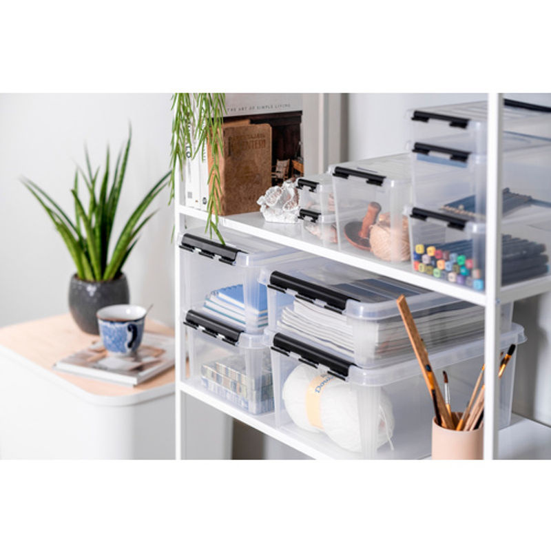SmartStore Aufbewahrungsbox Classic mit Deckel, 14 l, transparent, B/T/H: 40,0 x 30,0 x 18,0 cm - Bild 2