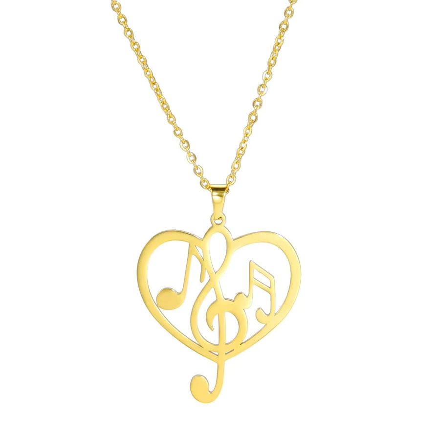 Skyrim Anhänger, Edelstahl-Halskette, Gold, Unisex - Bild 2