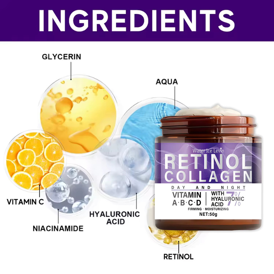 Water Ice Levin Creme mit Kollagen, Retinol, Niacinamid, Unisex - Bild 5