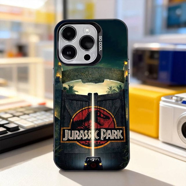 Handyhülle Jurassic Park W-World für iPhone 15 Plus in Mattschwarz - Bild 1