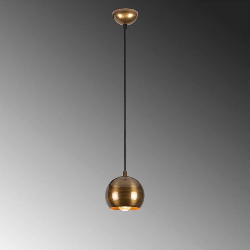 Opviq Pendelleuchte Berceste in Gold aus Eisen mit E27 Fassung, B/H/T: 30 x 111 x 30 cm - Bild 3