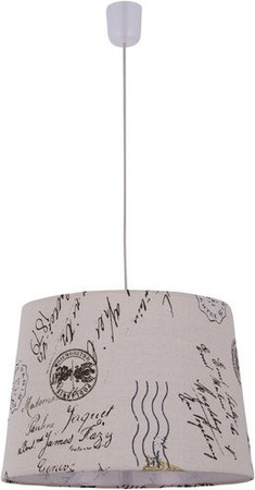 Näve Pendelleuchte Print Braun Textil dimmbar E27