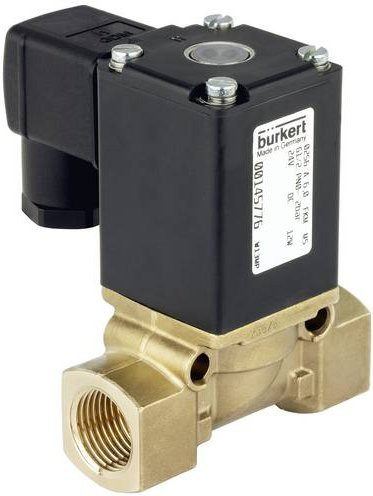 Bürkert Magnetventil 145727 0256 in Schwarz mit 24V - Bild 1