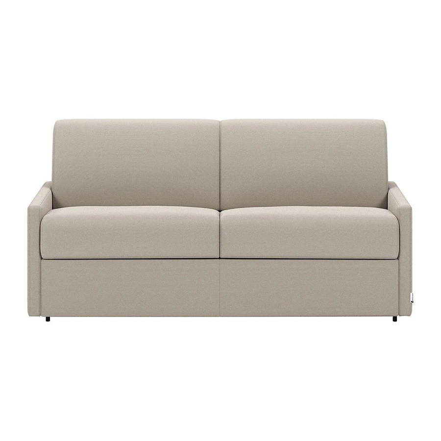 Vente-unique Schlafsofa Calife Click-Clack in Beige, modernes Polstersofa für das Wohnzimmer - Bild 2