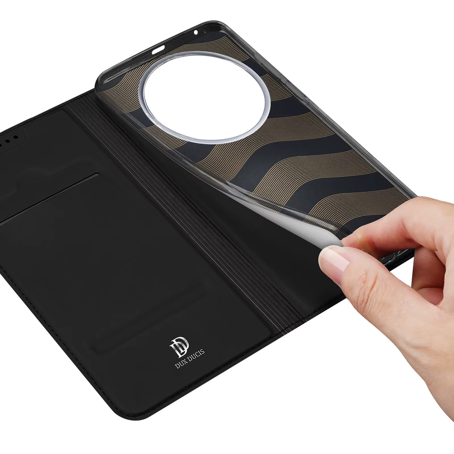 DUX DUCIS PU-Leder Flip Case Wallet mit Kartenfach für HONOR Magic8 Lite, Magic8 Pro, Magic7 und Magic6 in Schwarz - Bild 5
