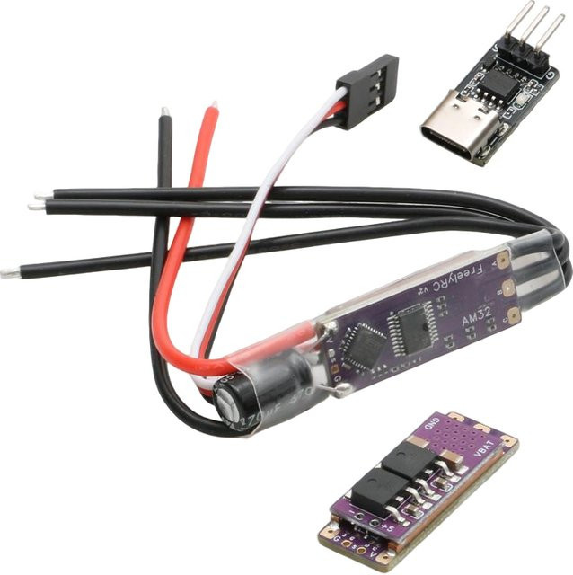 YUENHOANG AM32 2-4S 40A ESC 32-bit Bürstenloser Geschwindigkeit Controller, mit On-board 5V2A BEC Modul - Bild 1