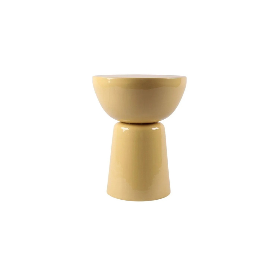 Beistelltisch Meniro Vente-unique Design Metall Gelb B: 36 cm, T: 36 cm, H: 45,5 cm - Bild 2