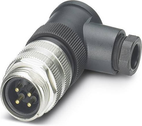 Phoenix Contact 1521481 Sensor-Aktor-Steckverbinder unkonfektioniert 7/8 Stecker gewinkelt Polzahl 4 Schwarz - Bild 1