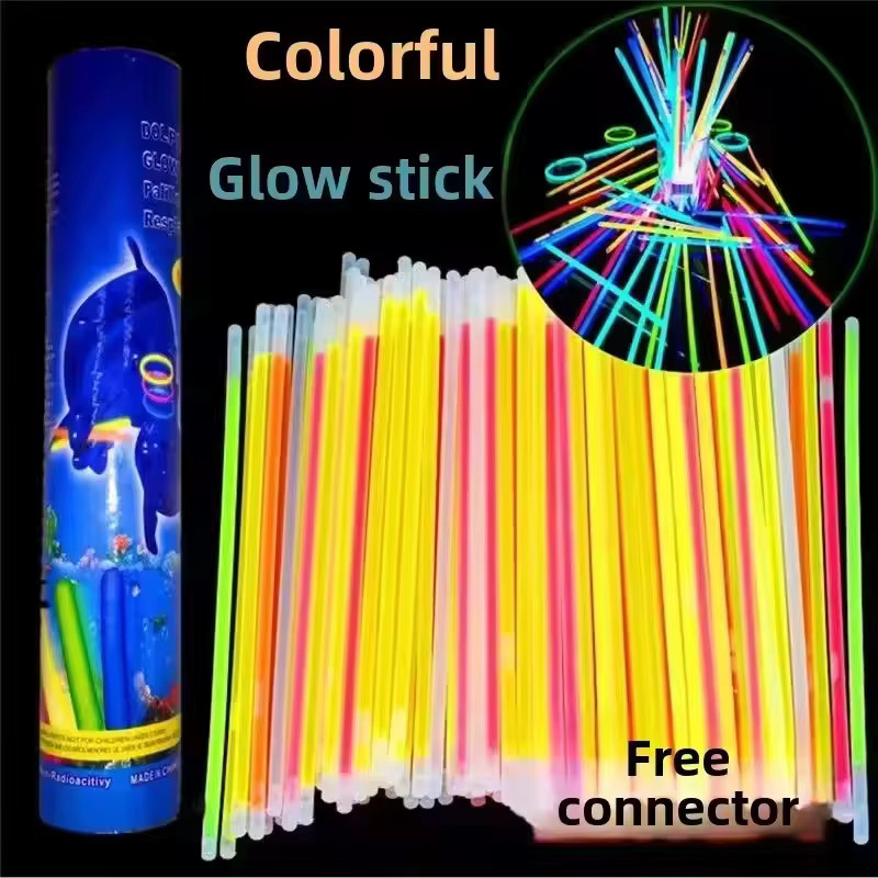 Fluoreszenzstäbe für Partys, mehrfarbige Leuchtstäbe, biegbare Leuchtarmbänder - Bild 2