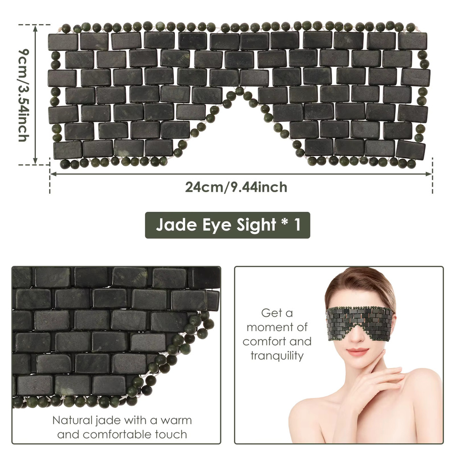 harupink Jade-Augenmaske, Grün, Unisex - Bild 2