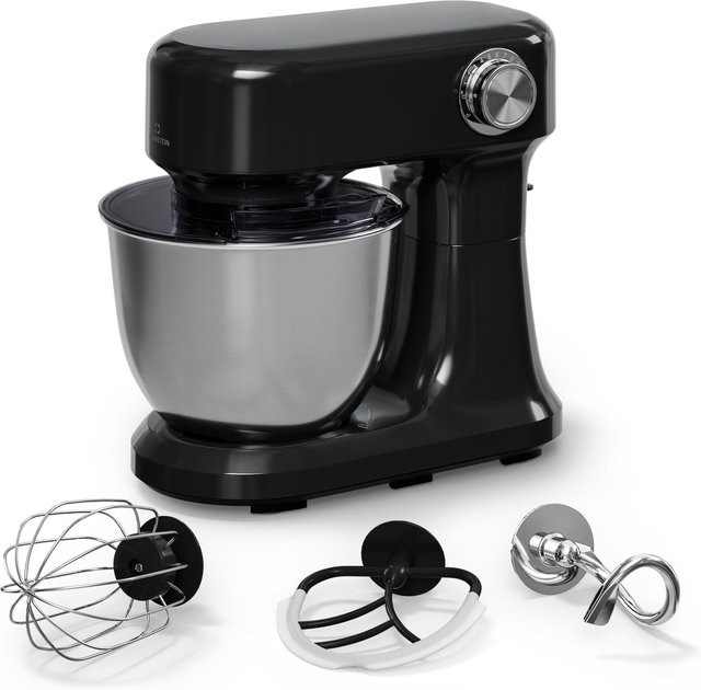 Klarstein Bella Evo Küchenmaschine mit planetarischem Rührsystem, 1500 W, 5 l Volumen, Schwarz - Bild 1