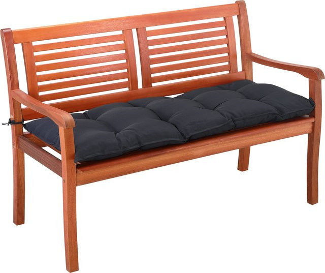 Detex Bankauflage Anthrazit, wetterfest und wasserabweisend, B/T/H: 110 x 50 x 8 cm - Bild 1