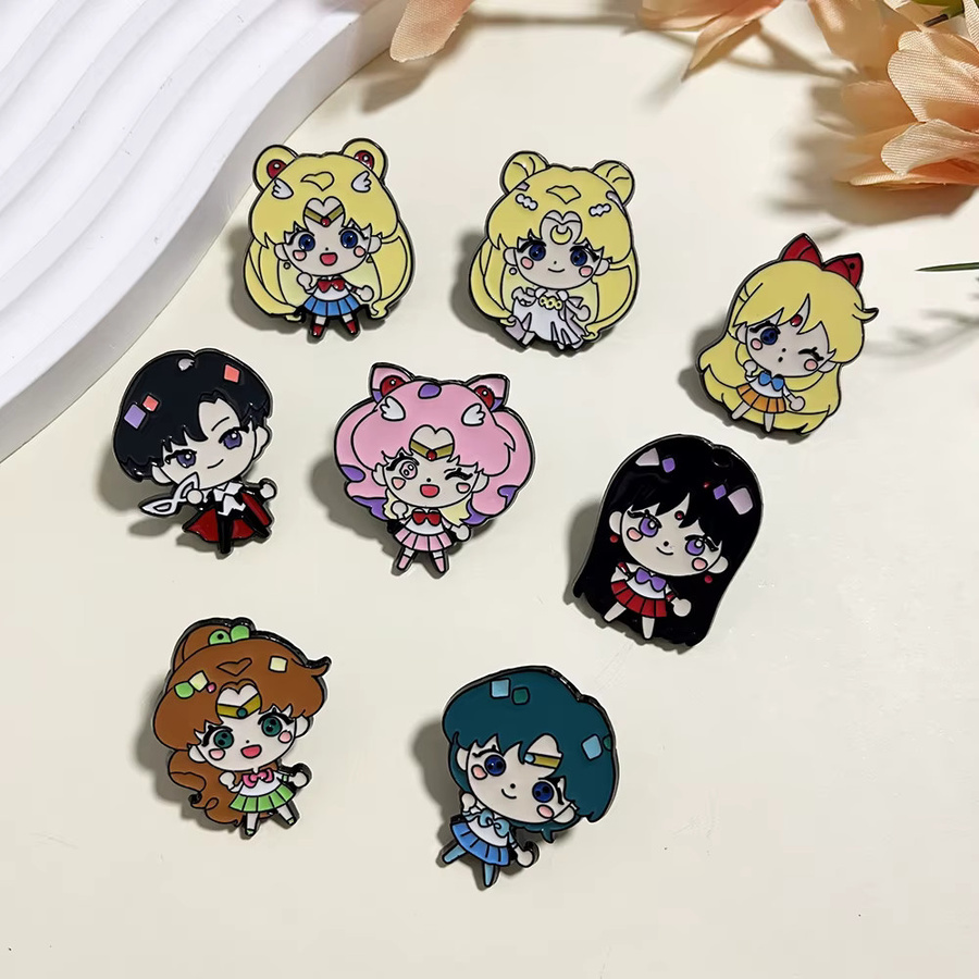 Bandai Broschen-Set Sailor Moon, Emaille, Bunt, Damen - Bild 4