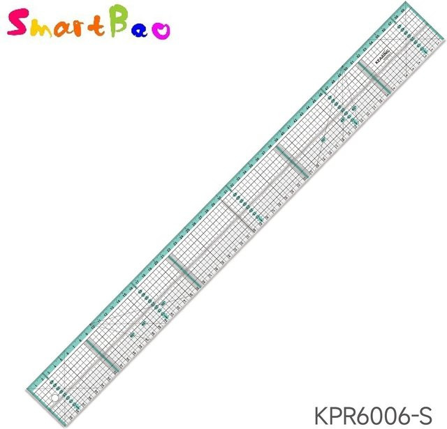 SmartBao Acryl-Patchwork-Quiltlineal transparent mit Stahlkante für Nähen und Schneidern - Bild 1