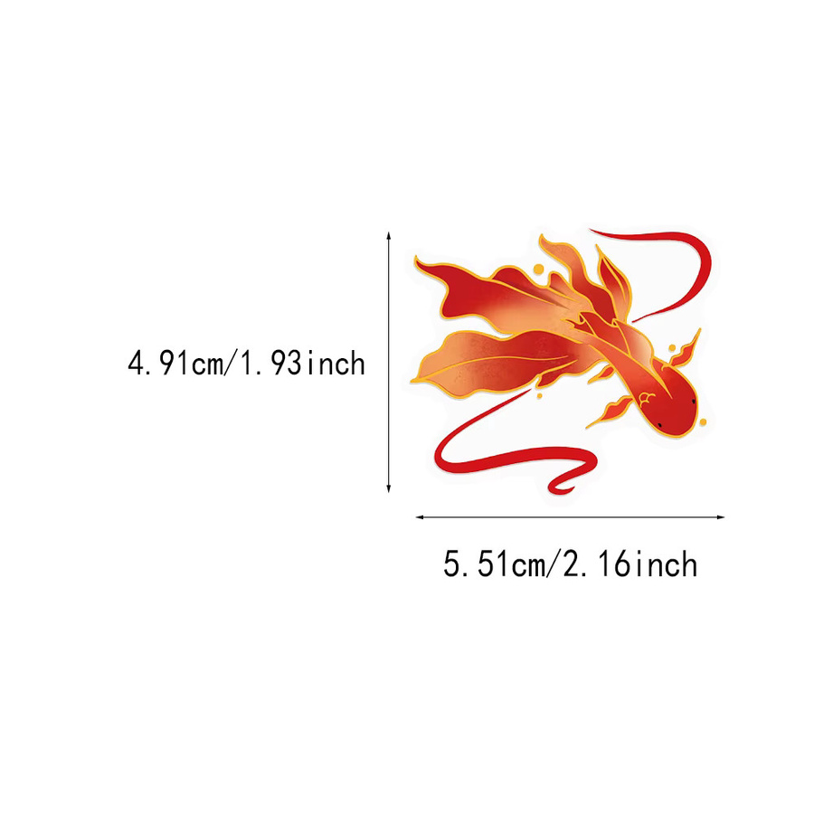 Koi Xianrui Transparentes PET Sticker Set mit 50 Stück für DIY Dekoration von Laptop, Tasse und Taschen in Multicolour - Bild 2