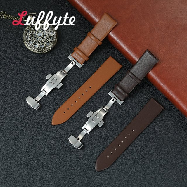 luffyte Uhrenarmband PU-Leder, Unisex, 18 mm, 20 mm, 22 mm - Bild 1
