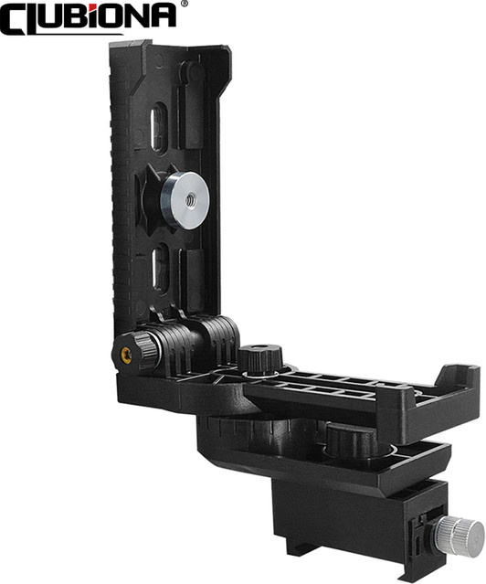 CLUBIONA Magnetische Wandhalterung für Lasergeräte, 360 Grad rotierbar, Schwarz, Wandmontage mit 1/4 Zoll und 5/8 Zoll Gewinde - Bild 1