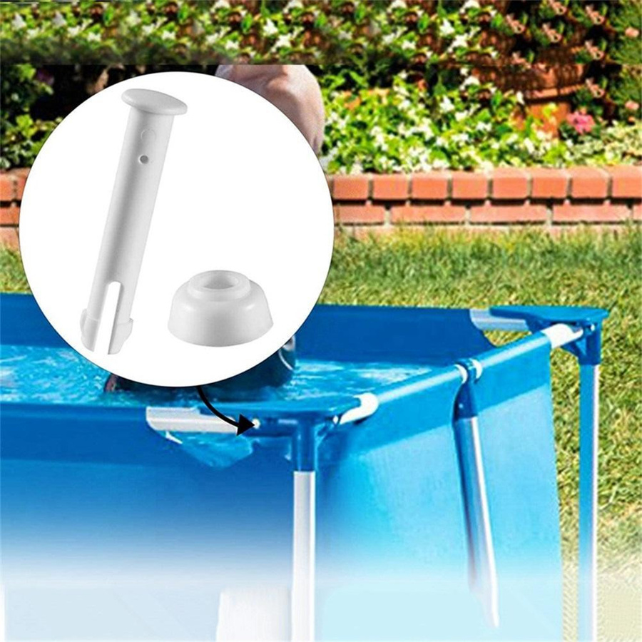 CosyHome 12er Set Schwimmbeckenhalter aus Kunststoff für Steel-Wall Pools, Farbe: Weiß - Bild 2