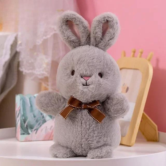 Kidsly Kaninchen-Plüschtier, graues Kuscheltier, ab 6 Jahren - Bild 1