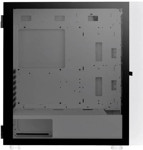 Thermaltake Midi-Tower PC-Gehäuse Weiß mit 3 vorinstallierten LED-Lüftern, Seitenfenster und LCS-Kompatibilität für DIY-Wasserkühlung - Bild 1