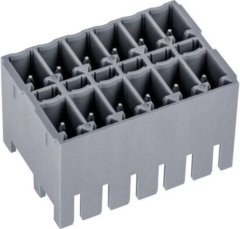 PTR Hartmann Stiftleiste Standard in Grau mit 9 Polzahlen und 3,5 mm Rastermaß - Bild 1