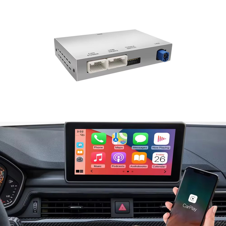 AUTOABC Kabelloses CarPlay und Android Auto Interface mit Mirror Link, AirPlay und Rückfahrkamera für Audi A4 B9 und A5 (2016-2018) - Bild 6