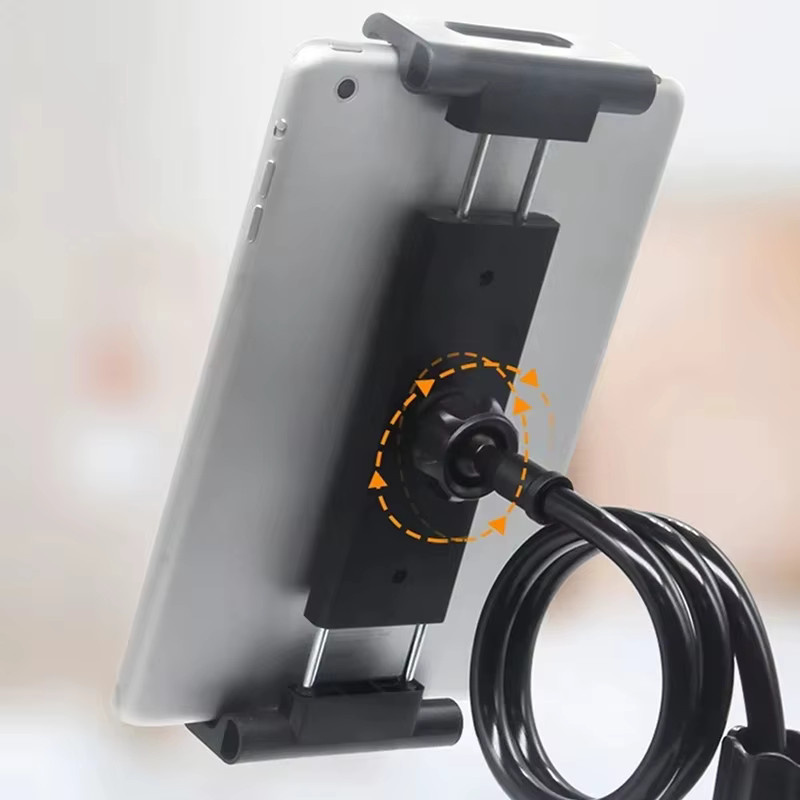 VIKEFON Tablet Stretch Adapter Clip Holder für Stativ in Schwarz - Bild 3