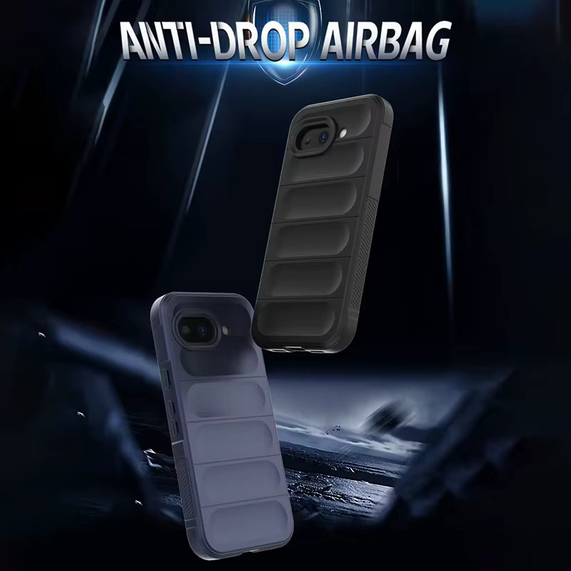 Hautfreundliche Handyhülle mit Airbag-Ecken und Fallschutz für Google Pixel 10 Pro 9 8 7 6 A in Grau - Bild 2