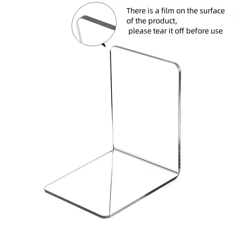 Dekorative Acryl Buchstützen in Transparent für dein Bücherregal und deinen Schreibtisch - Bild 2