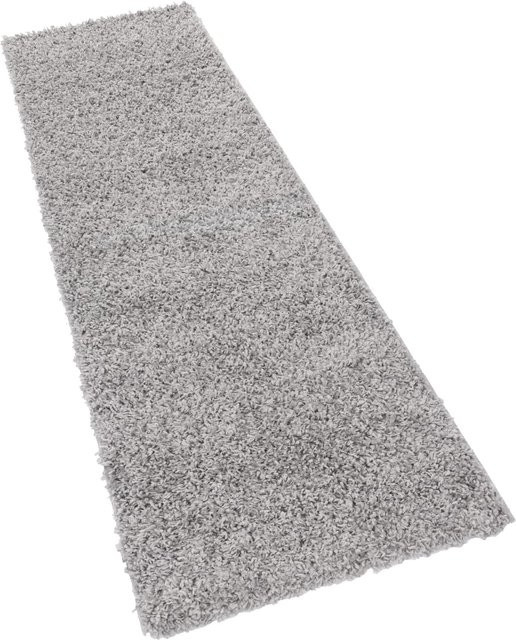 Shaggy-Teppich Skyline in Grau, modern und pflegeleicht, B/T: 70 x 250 cm - Bild 1