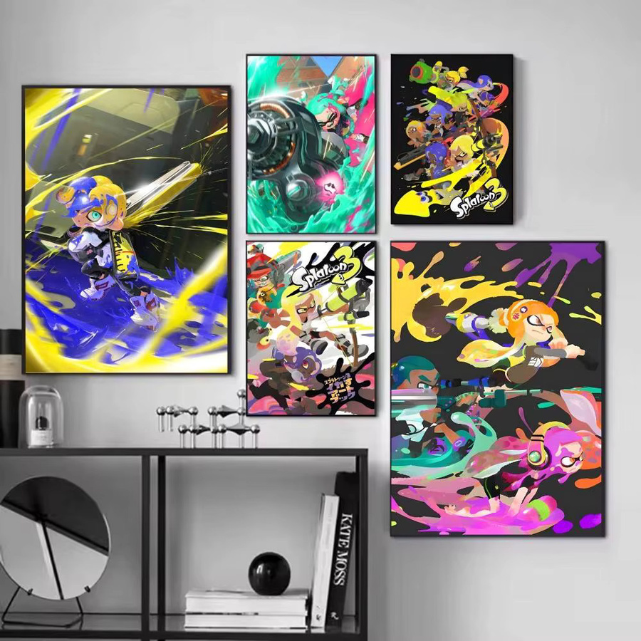 Selbstklebender Splatoon 3 Poster Papierdruck in Multicolour für deine Wandgestaltung - Bild 2