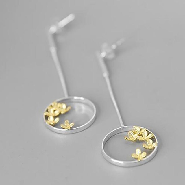 YIRAN Jewelry Ohrringe, rund, hohl, weiß, Damen - Bild 1
