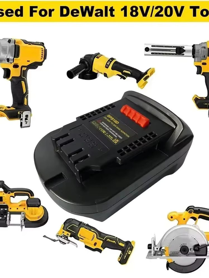 Black+Decker BPS18D Akku-Adapter zur Umwandlung von Black & Decker Stanley 18 V Li-Ionen-Akkus für Dewalt 18 V/20 V Elektrowerkzeuge - Bild 6