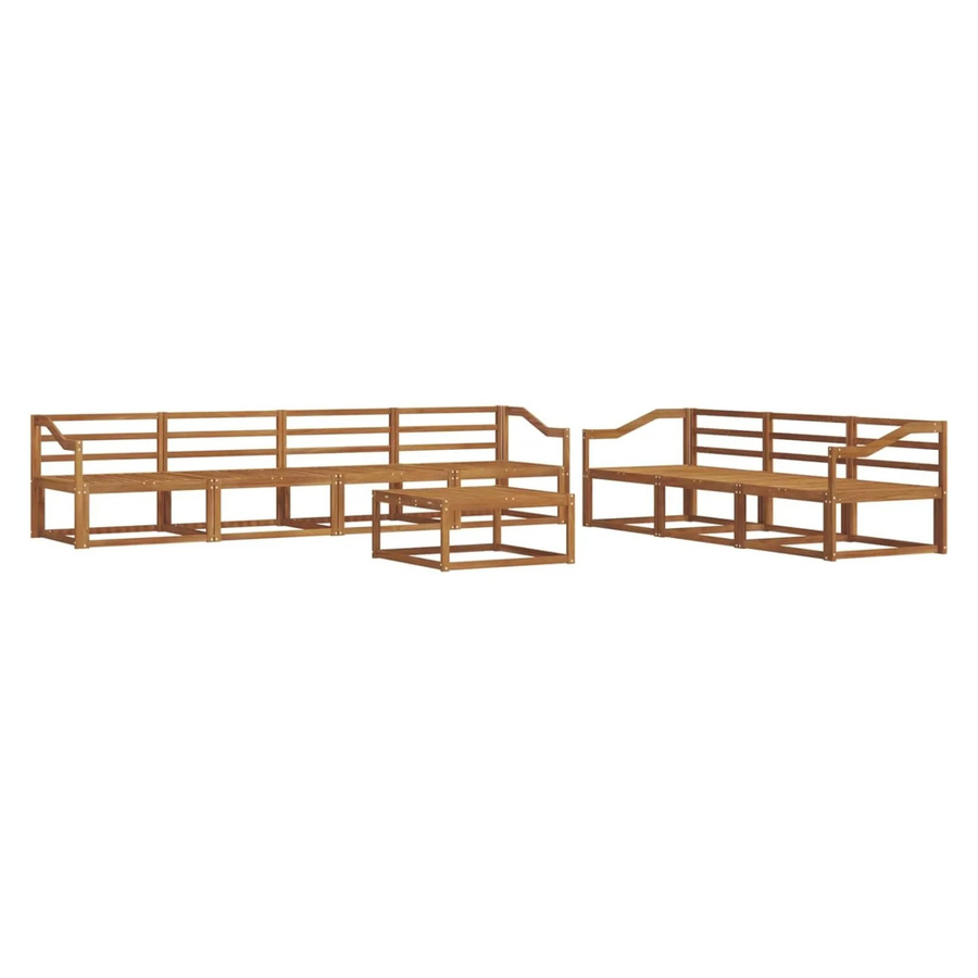 vidaXL Outdoor-Sofagarnitur 8-teilig aus Massivholz Akazie in Natur Braun - Bild 2